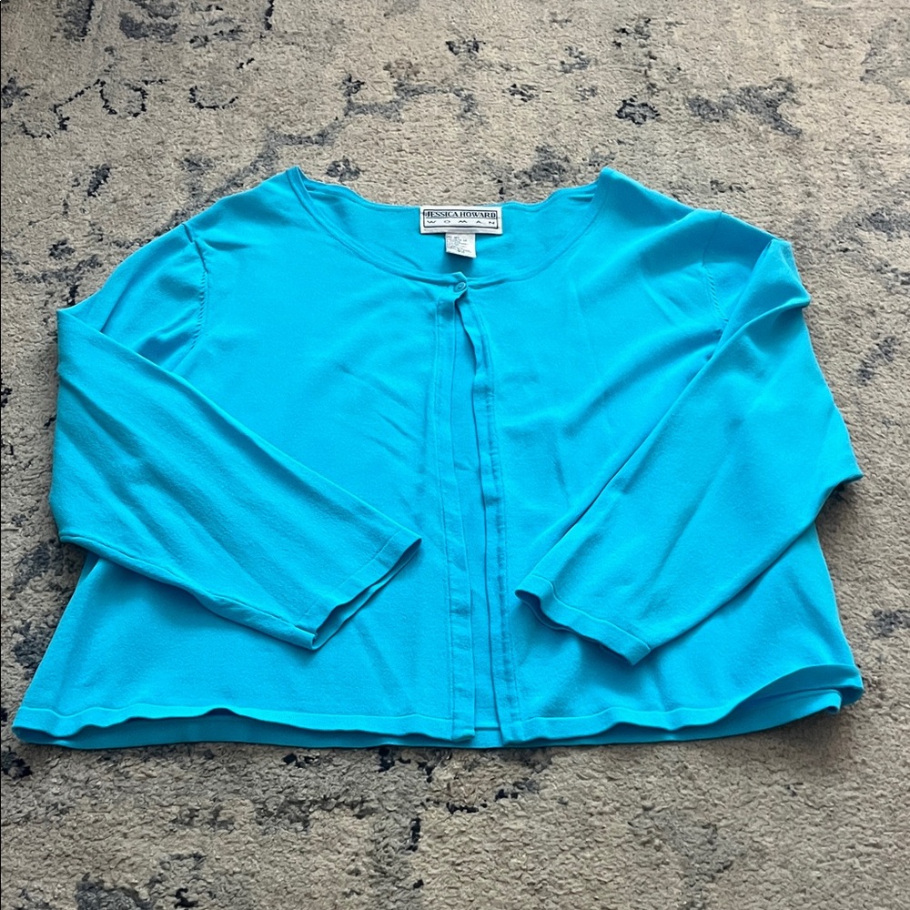 Vibrant Blue Button Down Shirt